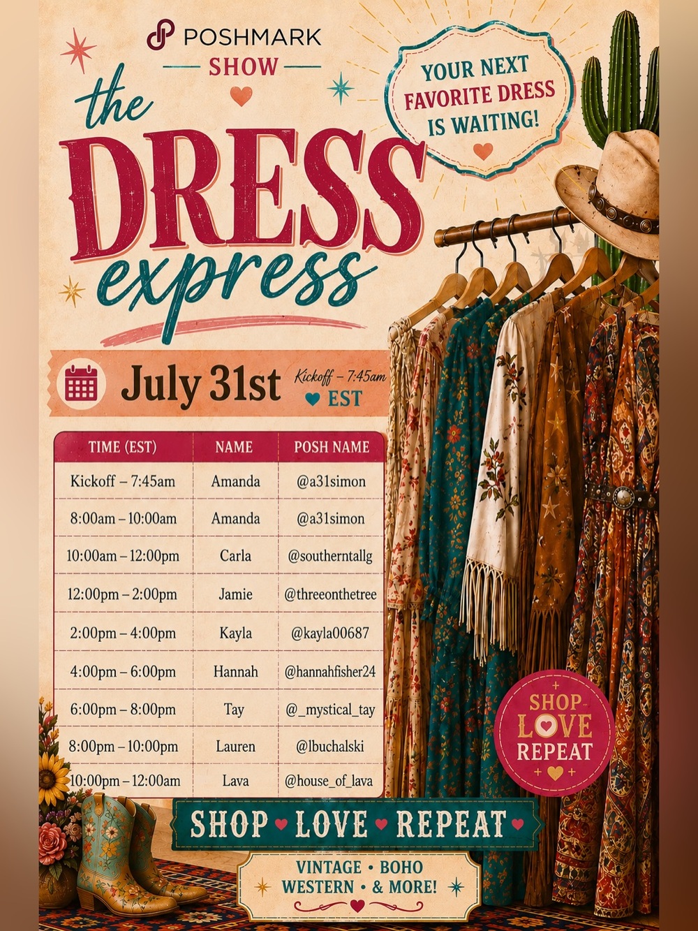 The Dress Express Raid Train Live Flyer👗 - Picture 2 of 2